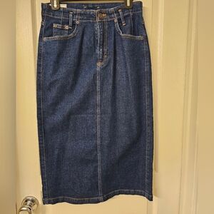 Denim Pencil Skirt